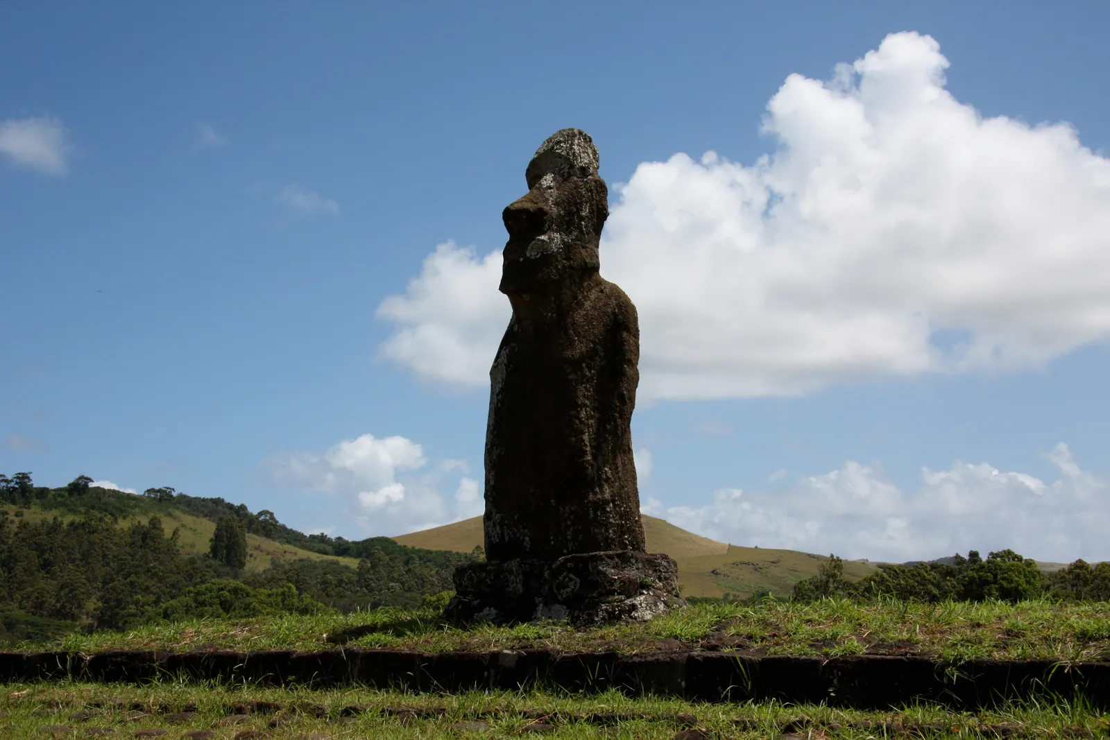 Rapa Nui — Moai on Rapa Nui alone